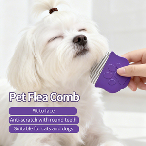 Peine de Acero Inoxidable OEM para Eliminar Pelo de Perros y Gatos, Antipulgas y Antipiojos, Fácil de Usar y Conveniente - Product Image 4
