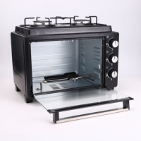 Cuisinière à Gaz GPL 30L avec Four Multifonctionnel Commercial de Comptoir, Four de Ménage Extérieur avec Réchaud à Gaz