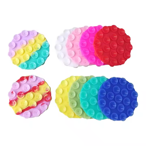 Hot Single Side Adsorption Silicone Mobile Phone Stand Non-slip Suction <b>Fidget</b> Toy Mobile Phone Cover Sticky Grip - Product Image 4