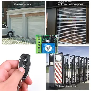 433Mhz điều khiển từ xa chuyển đổi không dây DC 12V 1CH <span class=keywords><strong>RF</strong></span> 10A relay Receiver 2CH <span class=keywords><strong>Transmitter</strong></span> 100m phạm vi học tập mã phổ sử dụng - Product Image 3