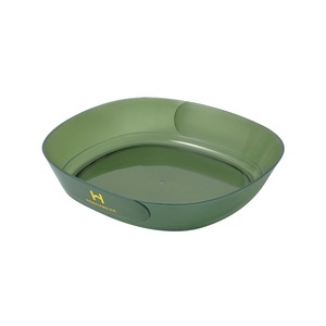 Disposable Square Snack Plates PP Plastic Transparent White Yellow Green Party Use - Product Image 5