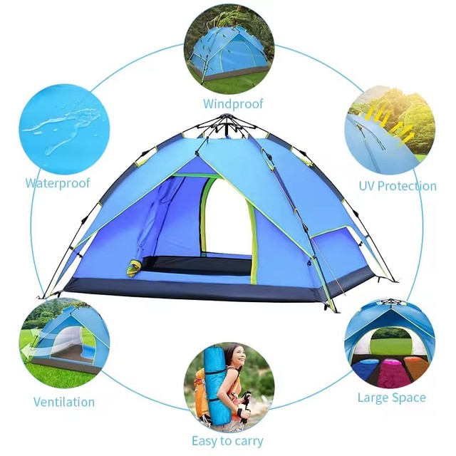 Xinqiu Hydraulic Automatic Family Beach Dome Tent - UPF 50+