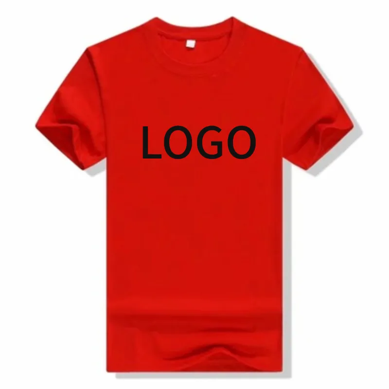 Männer Frauen Sommer Kurzarm T-Shirt Tops Unterstützung LOGO OEM ODM Rundhals ausschnitt Einfarbig Einfache T-Shirts Baumwolle New Fashion T-Shirt