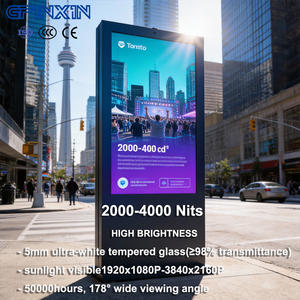Pantalla Digital LCD para Publicidad Exterior de 32 43 65 86 Pulgadas, OEM ODM, Alto Brillo, IP55/IP65, Impermeable, Vertical - Product Image 3