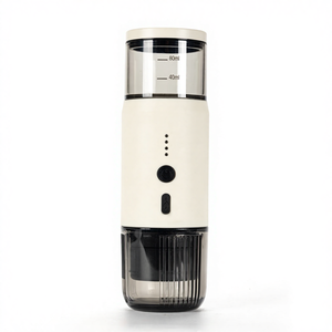 Machine à expresso semi-automatique portable en acier inoxydable avec systèmes d'eau chaude et de brassage pour une utilisation en voiture et à domicile - Product Image 1