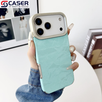 Kedatangan Baru Gaya Mewah Warna Polos Pola Gunung Bersalju Berlapis Elektro Anti-Jatuh Casing Ponsel untuk Iphone 17/16/15/14
