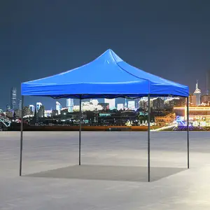 Tente d'extérieur 3x3 pour salons professionnels Tente en aluminium personnalisée promotionnelle pour événements publicitaires Logo plié Gazebo Chapiteau Auvent