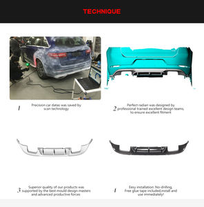 De fibra de carbono MK7.5 R difusor trasero divisor para <span class=keywords><strong>Volkswagen</strong></span> <span class=keywords><strong>GOLF</strong></span> 7,5 R R-LINE MK7.5 <span class=keywords><strong>GTI</strong></span> 2017-2020 - Product Image 6