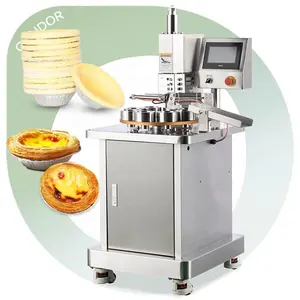 Moulage de la peau d'oeuf Tarte à la crème pâtissière Fabrication de tartelettes de presse manuelle décorée Machine à tarte