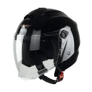 Cascos de motocicleta ROYCE Advanced ABS DOT estándar de cara abierta con doble visera nueva oferta - Product Image 2
