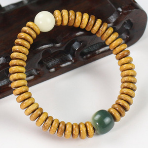 สร้อยข้อมือไม้จันทน์ขนาด3x8มม. ลูกปัดราก bodhi สำหรับทุกเพศเครื่องประดับสำหรับสะสมทางวัฒนธรรม - Product Image 3