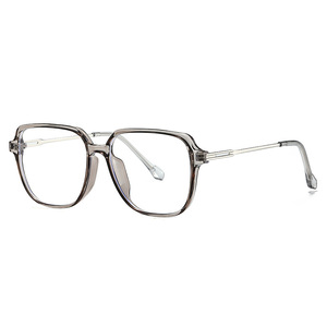 TR90 thời trang kính mắt cho phụ nữ vuông màu xanh Chặn ánh sáng kính lớn khung kim loại Kính mắt khung thiết kế - Product Image 6