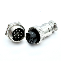 Connecteurs de câbles électriques mâle-femelle Soulin, connecteurs d'aviation, série GX16 M16, 10 broches, laiton, indice de protection IP68, connecteur circulaire