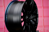 Jantes monobloc en alliage d'aluminium forgé 5x114.3, 20-24 pouces, design à déport profond, finition noire, jantes sport performance
