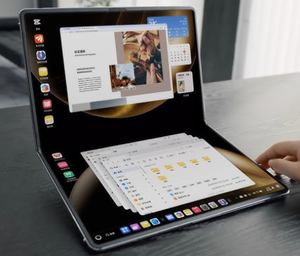 2025 HUAWEI MateBook Fold DESAIN ULTIMAT <span class=keywords><strong>Notebook</strong></span> Lipat 18 Inci Kirin X90 HarmonyOS 5 Keyboard Virtual untuk Huawei AI - Product Image 1