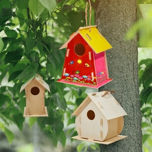 Sáng Tạo Birdhouse Sơn Kit Cho Trẻ Em-Tự Làm Bằng Gỗ Birdhouse Lắp Ráp Set Với Nguồn Cung Cấp Sơn, Giáo Dục Nghệ Thuật - Product Image 3