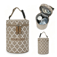 Sac isotherme personnalisé avec logo, imperméable, doublure PEVA alimentaire, sac de transport pour biberon, sac de voyage portable pour maman