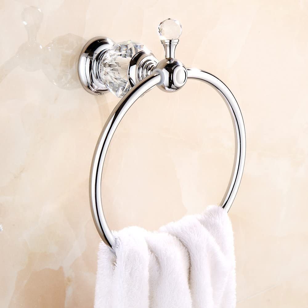 Modern Design Wall-Mounted Bathroom Accessories Hotel Towel Rack with Towel Ring for Bathroom