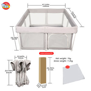 Dobravel Play Yard para bebés Recinto de seguridad de plástico para niños para dormitorio Escuela Sala de estar Comedor <span class=keywords><strong>Corral</strong></span> para bebés - Product Image 2