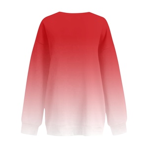 Custom Terry Printing Women's Autumn Casual Loose Boxy Fit Cute Printed <strong>Sweatshirt</strong> Winter Pullover Tops Wholesale - Product Image 3