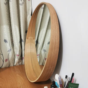 <span class=keywords><strong>Espejo</strong></span> Redondo de Madera Maciza, <span class=keywords><strong>Espejo</strong></span> Decorativo Redondo de Madera - Product Image 3