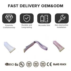 柔性 FFC FPC 带状扁平电缆线束 PVC 用于摩托车、汽车、机器人、紧凑型电子控制信号 - Product Image 4