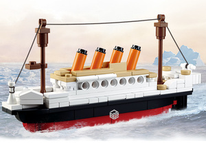 Bloques de construcción Sluban mini Titanic modelo ladrillos 194 Uds construcción 10294 rompecabezas educativo juguete de montaje - Product Image 3