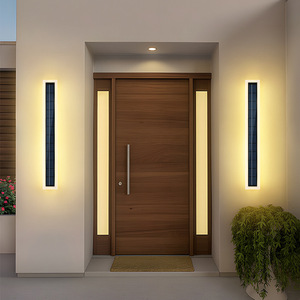 Lampe murale solaire <span class=keywords><strong>sans</strong></span> <span class=keywords><strong>fil</strong></span> pour extérieur, IP67, étanche, abat-jour en acrylique, lampe extérieure longue durée pour jardin - Product Image 2