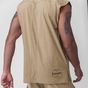 JL0620A canotta da <span class=keywords><strong>uomo</strong></span> in cotone di alta qualità canotta con stampa serigrafica t-shirt senza maniche da <span class=keywords><strong>uomo</strong></span> canotte oversize - Product Image 3