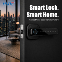 Serrure intelligente américaine à levier IP65 avec empreinte digitale et mot de passe, application Tuya TTlock, en alliage de zinc, capacité 100/250 utilisateurs, serrure électronique simple