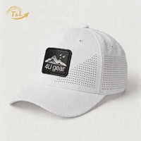 Casquette Trucker 6 Panneaux en Maille Respirante 4U Gear, Réglable, Unisexe Adulte, pour Voyage et Loisirs en Extérieur, Quatre Saisons, Logo Blanc sur le Devant