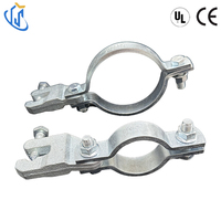 Collier de serrage industriel fixe en acier au carbone galvanisé argenté, homologué CE, OEM, robuste, résistant à la corrosion et aux chocs