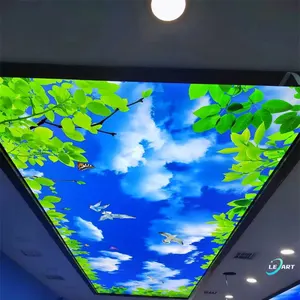 LeArt Waterproof Insulation funtion PVC ceiling Decorative Stretch Fabric Ceiling 3d pvc wall panel