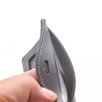Porte-badge d'identification en cuir personnalisé, porte-nom, pince à documents, étui multifonction pour cartes d'accès scolaire, de bus et d'ascenseur