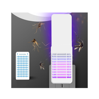 Trampa para Insectos Voladores Saijzek, No Tóxica, Nueva, de Lujo, Eléctrica, con Alimentación USB, Atrapa Mosquitos y Polillas, Luz UV, Trampa para Moscas de Interior