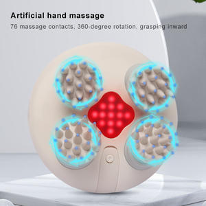 Köpekler ve kediler için baş masaj aleti elektrikli Pet masaj, IPX7 su geçirmez akülü köpek kedi masaj aleti, 4 masaj kafaları - Product Image 2