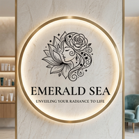 Enseigne lumineuse LED 3D en acrylique OEM ODM, panneau de logo rétroéclairé, enseigne en métal et acrylique, enseignes intérieures pour salons de beauté