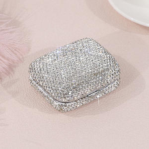 Diamond Inlaid Mini Metal <b>Ashtray</b> <b>Portable</b> Small <b>Ashtray</b> Outdoor <b>Portable</b> Pocket <b>Ashtray</b> Creative Car Smoking Accessory - Product Image 2