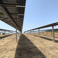 Sistem Pelacak Surya GPS Multifungsi Satu Sumbu untuk Panel Surya PV, Horizontal Vertikal, 150KW, Dapat Disesuaikan