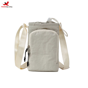 New Style Casual All-match <b>Small</b> Square Water Cup <b>Bag</b> Nylon High-end Trendy Crossbody Water Bottle <b>Bag</b> RTS Bulk Mixed Order - Product Image 1