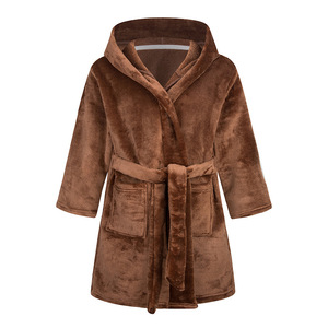Pigiama alla Moda, Vestaglia da Notte Calda e Carina, Accappatoio Bianco per Bambini e Neonati - Product Image 4