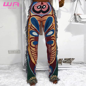 Quần Chăn Thời Trang Đường Phố Mới Quần Dệt Thêu Tua Rua Cho Nữ Tùy Chỉnh - Product Image 4
