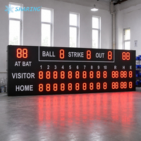 Tableau de score électronique extérieur grand format pour baseball, affichage numérique LED pour le softball, pour les stades sportifs