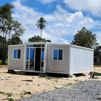 Garaje de coche plegable portátil 40 pies Contenedor expandible Casa Estructura de acero Edificios
