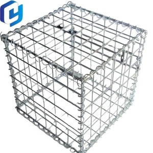 Mạ kẽm hàn nhúng nóng lưới vuông hộp rọ đá đầy giỏ lồng 75*75mm lưới 4mm dây sắt mạ kẽm sử dụng vườn - Product Image 2