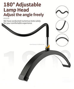 Lampe cosmétique à pince 20W, lampe électrique <span class=keywords><strong>pour</strong></span> cils, lampe LED portable demi-lune, éclairage photographique <span class=keywords><strong>pour</strong></span> salon de beauté - Product Image 5