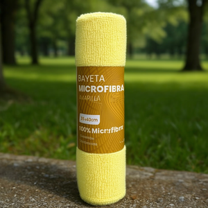 Panno in Microfibra Giallo 35x40cm 100% Microfibra Multiuso - Product Image 3