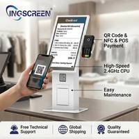 Kiosco de Pago Electrónico INGSCREEN de 21.5 Pulgadas con Soporte para SDK, Compatible con Android/Windows, Pago Automático de Tickets de Estacionamiento