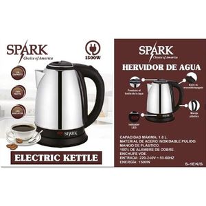 Spark Electric <b>Kettle</b> 1.8L Stainless Steel 1500W Fast Boil <b>Water</b> Heater - Product Image 3