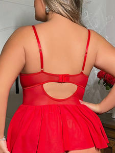 Pijamas <span class=keywords><strong>de</strong></span> Mujer Sensuales y Románticas con Encaje Floral Transparente, <span class=keywords><strong>de</strong></span> Alta Calidad, en Oferta - Product Image 6